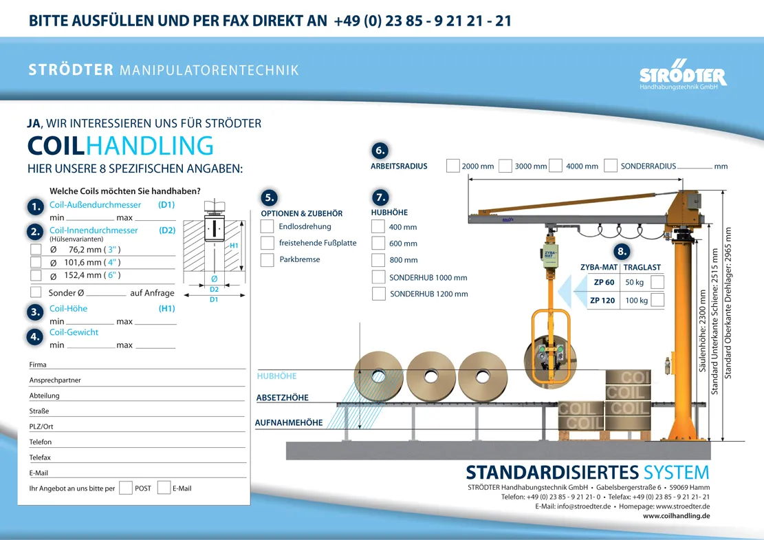 COIL-Handling Seite 4 der STRÖDTER Produktseite